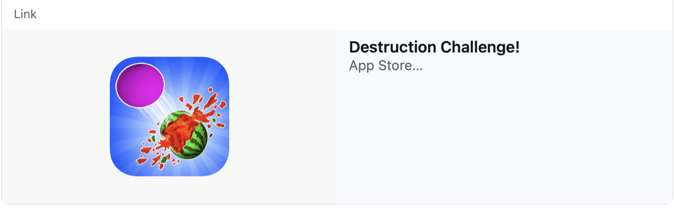 Destruction Challenge